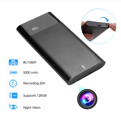 1080p Power Bank skrytý fotoaparát