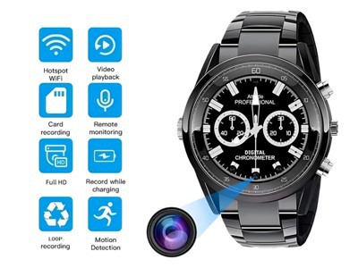 Nositeľný skrytý fotoaparát so zvukom